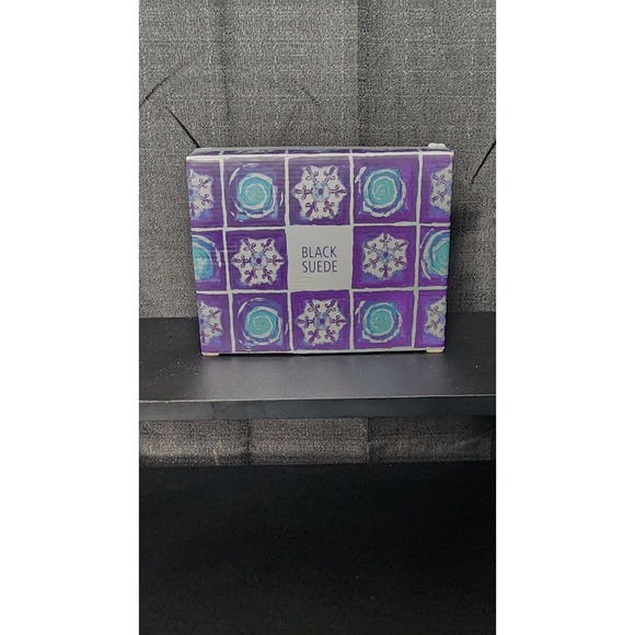 Avon Black Suede Cologne 3.4fl. oz. Gift Box 2001 Nos Black Vinyl Agenda RARE - Picture 5 of 6